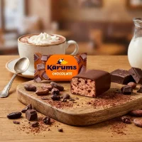Quarkriegel mit Schokoladengeschmack, in Schokoglasur, Karums, 45 g