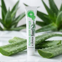 Gesichtscreme - Feuchtigkeitsspendend mit Aloe Vera, Domaschnij Doktor  42 ml