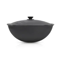 Kasan aus Gusseisen, Deckel aus Aluminiumguss, Runder Boden, Ø 42,5 cm, 12 L