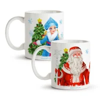 Набор кружек - С Новым Годом 2026, промо, керамика, 2 шт., 330 мл