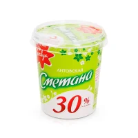 Сметана - Литовская, 30 % жирности, Svalya, 380 г