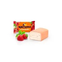 Quarkriegel mit Erdbeergeschmack, in Schokoglasur, Karums, 45 g