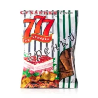 Сухарики ржаные - Три семёрки, со вкусом сала с чеснока, 150 г