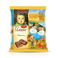Конфеты вафельные - Алёнка, с пралиновым кремом, 250 г