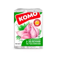 Schmelzkäse - Mit Kräutern und Knoblauch, 40 % Fett, Komo, 75 g
