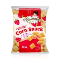 Подушечки кукурузные с начинкой со вкусом клубники, Вкусняша, 135 г