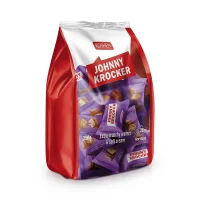 Конфеты вафельные - Johnny Krocker, с молочной начинкой, в глазури, Roshen, 350 г