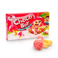 Печенье - Грибочки, Choco Boy, со вкусом йогурта и клубники, Orion, 40 г