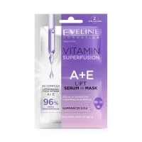 Gesichtsmaske - Nährend, mit Serum, Vitamin A+E, Eveline, 2 x 5 ml