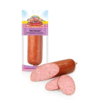 Wurst - Sastolnaja, Schweinefleisch, geräuchert, Tri Porosenka, 550 g