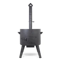 Feuerofen - KazanoFF mit abnehmbarem Ofenrohr, für Kasan 22 Liter,  Ø 49 cm