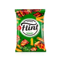 Сухарики пшенично-ржаные - Flint, со вкусом шашлыка, 70 г