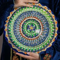 Lagan - Risсhtan, Keramik, Handarbeit, Muster MIX, Ø 37 cm