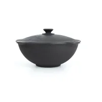 Kasan aus Gusseisen, Deckel aus Aluminiumguss, Flacher Boden, Ø 33,5 cm, 6 L