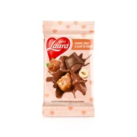 Шоколад с соленой карамелью и лесными орехами, Laura, 54,5 г