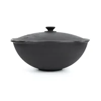 Kasan aus Gusseisen, Deckel aus Aluminiumguss, Flacher Boden, Ø 42,5 cm, 12 L