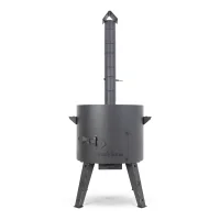 Feuerofen - KazanoFF mit abnehmbarem Ofenrohr, für Kasan 16 Liter, Ø 44 cm