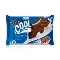 Biskuitschnitte - Too Cool Milk Party, mit einer Füllung mit Milchgeschmack, Roshen, 6 Stk. 270 g