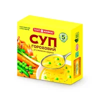 Суп гороховый со вкусом курицы, в брикетах, быстрoго приготовления, TsvitAromat, 150 г