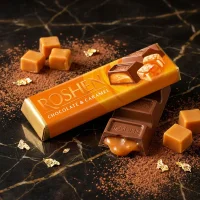 Батончик из молочного шоколада с карамельной начинкой, Roshen, 40 г