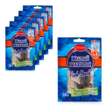 Snack aus Goldband-Selar, getrocknet, Octopus, 6 х 36 g Snack aus Goldband-Selar, getrocknet, Octopus, 6 х 36 g