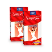 Фиточай - Супер Слим, 30 пакетиков х 2 г х 2 упак. 