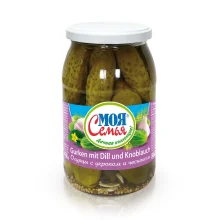 Eingelegte Gurken mit Dill und Knoblauch, Moja Semja, 860 g
