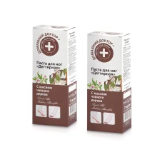 Fußpaste - Birkenteer, mit Teebaumöl, Domaschnij Doktor, 75 ml х 2