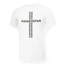 Футболка мужская - дизайн Kazakhstan, хлопок