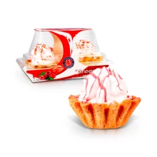 Пирожное - Корзиночки, с малиной и белковым кремом, Lat Sweets, 140 г