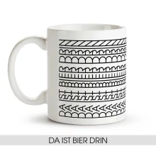 Tasse - Da ist bier drin, Keramik, 330 ml
