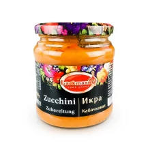 Gemüsezubereitung aus kleingehackten Zucchini, 450 g