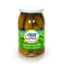 Eingelegte Gurken mit Dill, Moja semja, 860 g