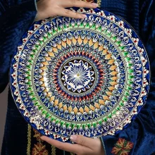 Lagan - Risсhtan, Keramik, Handarbeit, Muster MIX, Ø 42 cm