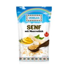 Senf mit Meerrettich, Veselka, 130 g