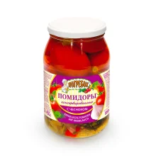 Помидоры - Погребок, маринованные с чесноком, 880 г