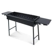 Mangal SchaschlykOFF 90 Plus mit Ablagetische, für 16 Spieße, klappbar, 2 mm Stahl