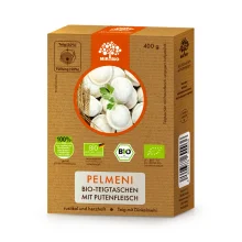 Pelmeni, Bio-Teigtaschen, mit Putenfleisch, MirBio, 400 g