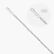 Цепочка, серебро 925°, Ø 0,5 мм, ширина 3,02 мм