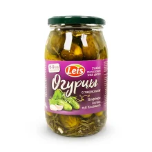 Eingelegte Gurken, 6-9 cm, Leis, с чесноком, 900 g