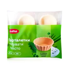 Тарталетки песочные, со вкусом сметаны и зелени, GolPek, 100 г