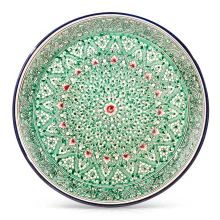 Lagan - KaraKalam grün, Rischtan Keramik, Ø 37 cm