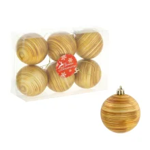 Weihnachtskugeln - Jupiter, goldfarbig, Kunststoff, Ø 6 cm, 6 Stk.