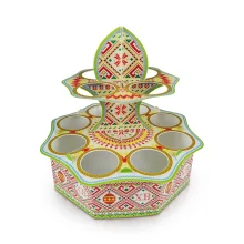 Пасхальная подставка на 12 яиц - Традиционная, картон