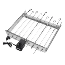 Grillaufsatz für 9 Spieße, mit Drehvorrichtung - Sesam, mit Motor, ohne Spieße Grillaufsatz für 9 Spieße, mit Drehvorrichtung - Sesam, mit Motor, ohne Spieße