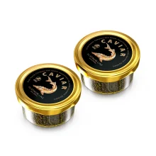 Икра чёрная, осетровая, Platinum Line, 2 х 50 г