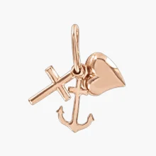 Anhänger, Rotgold 585°, 19 mm