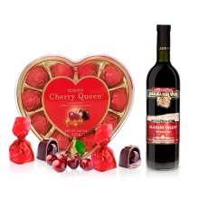 Geschenkset - Speziell, Wein 0,75 L, Pralinen Auslese 122 g