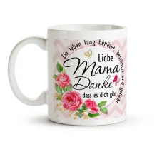 Tasse - Liebe Mama Danke dass es dich gibt, Keramik, 330 ml