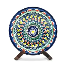 Teller tief auf Bein - Risсhtan Keramik М, Handarbeit, Ø 23 cm